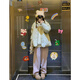 鏡莎可愛(ài)秋冬羽棉襖絨服女棉服女短款復古棉衣寬松小個(gè)子冬季夾棉外套 豆綠 均碼【可備注碼數】