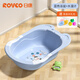日康（rikang）日康嬰兒洗澡盆寶寶浴盆新生兒童可坐躺大號澡盆嬰幼兒家用洗澡桶 藍色+戲水禮包+水溫計（無(wú)躺板）