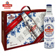 青島啤酒（TsingTao）青花瓷系列鋁瓶/易拉罐裝禮盒整箱裝 青啤一廠(chǎng)超高端啤酒節慶送禮 青花瓷 473mL 6瓶 禮盒裝 京倉直發(fā)