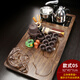 琨德紫砂功夫茶具套裝家用實(shí)木茶盤(pán)客廳輕奢全自動(dòng)電磁爐茶臺整套 立體佛紫砂文竹自動(dòng)(黑色全自動(dòng)) 28件