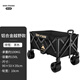 卡塔露營(yíng)推車(chē)可折疊超輕鋁合金戶(hù)外野餐營(yíng)地手推車(chē)拉貨野外拉車(chē) 150L 越野輪黑色鋁合金版