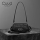 Cuud包包女包秋冬復古毛毛包小眾法棍包腋下單肩斜挎包生日禮物送女友 黑色【禮盒裝+禮品袋】