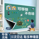 智鉆 綠色120x150cm黑板墻貼磁性不傷墻兒童涂鴉墻畫(huà)板墻可擦寫(xiě)無(wú)塵家用小黑板綠板磁吸自粘白板寫(xiě)字板