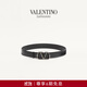 華倫天奴VALENTINO男士 VLOGO SIGNATURE 牛皮革腰帶 黑色 95cm