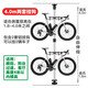 迪路仕（DEROACE）自行車(chē)頂天立地柱墻架公路單車(chē)掛鉤家用平衡車(chē)室內立式停車(chē)架 4.0米含兩套鋁掛鉤