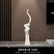 大象風(fēng)水擺件大象擺件感客廳玄關(guān)裝飾電視柜工藝品喬遷新居禮物 富貴吉象小象【白色】