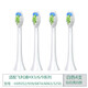 驅行者 電動(dòng)牙刷頭HX9362HX6730HX3250HX9352HX6511通用替換刷頭 無(wú)銅鉆石亮白型白色【4支裝】