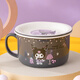 Hello Kitty三麗鷗陶瓷泡面碗學(xué)生宿舍帶蓋米飯碗兒童可愛(ài)大容量家用網(wǎng)紅飯盒 庫洛米泡面碗-935ml