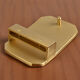 曲美思男士銅平滑扣皮帶扣頭腰帶頭板扣實(shí)心黃銅尾夾褲帶頭配件40mm