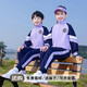 小學(xué)生校服春秋套裝夏季幼兒園園服四件套新款運(yùn)動(dòng)兒童運(yùn)動(dòng)會(huì)班服 秦霸嶺幼兒園=BBK7078+678（女） 130 碼
