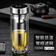富光摔鋼化玻璃杯茶葉杯子耐摔的隔熱保溫水杯雙層鵝蛋杯男士茶杯防 智能款500ml銀色+304常規網(wǎng)加厚0只