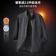利郎輕時(shí)尚男裝【遠(yuǎn)紅外2.0】夾克男防潑水暖陽(yáng)絨立領(lǐng)青年行政外套 黑色 L (170)