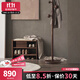 色格實(shí)木換鞋凳家用門(mén)口北歐黑胡桃入戶(hù)進(jìn)門(mén)鞋架可坐穿鞋凳進(jìn)門(mén)凳鞋柜 麥浪換鞋凳-短款