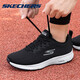 斯凱奇（Skechers）跑步鞋男鞋旗艦網(wǎng)鞋透氣運動鞋秋季新款網(wǎng)面鞋男士鞋子 BKW黑色/白色 40