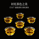 鑫璟仁 功夫茶杯6支裝整套日式家用玻璃小茶杯加厚品茗杯子 福澤杯-6只裝