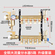 興中德全銅大流量地暖分水器球閥式手柄地熱分水器家用一體 5路升級套裝