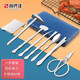尚烤佳（Suncojia）吃蟹工具不銹鋼蟹八件開(kāi)螃蟹大閘蟹鉗子剪刀夾子吃蟹神器帶收納盒