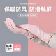 雪倫朵保暖手套騎行女冬季2024新款防風(fēng)防寒加絨厚騎車開車觸屏防滑手套 皮粉色-加絨觸屏款