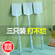冉邦蒼蠅拍塑料拍不爛大號加長(cháng)加厚家用手動(dòng)打蚊子滅蚊拍廚房滅蠅神器 1支裝 顏色隨機 三支裝