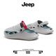 Jeep吉普夏季新款溯溪鞋男透氣舒適防滑厚底包頭沙灘潮流百搭洞洞鞋 中灰 40-41