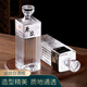 極度空間泡酒瓶酒瓶玻璃空瓶泡酒專(zhuān)用瓶500ml*2 方型豎紋儲(chǔ)酒容器小白酒瓶