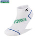 尤尼克斯（YONEX）2025新款羽毛球襪低筒船襪運動襪YY加厚毛巾襪男女款145074 女襪245074-136白綠 三雙裝