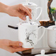 品聚德中式骨瓷辦公杯茶杯家用帶蓋水杯會(huì )議杯陶瓷蓋杯待客杯子定制LOGO 水墨蘭花骨瓷會(huì )議杯 1個(gè)