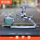 華飾汽車(chē)香水擺件一鹿平安 男士車(chē)內高端香薰擺件 車(chē)內裝飾用品大全 【一鹿平安】高貴銀香水常規款 汽車(chē)擺件