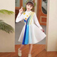 勤度紅星閃閃演出服國慶兒童大合唱中小學(xué)生合唱團(tuán)詩歌朗誦比賽表演服 寶藍(lán)色女裙 長.袖 160cm