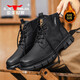 公牛世家男鞋春夏季時(shí)尚馬丁靴男士復古工裝短靴英倫風(fēng)中高幫大頭皮鞋子男 黑色【加絨款棉鞋】GN123101539 41 標準運動(dòng)鞋碼