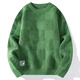 柏樂(lè )迪冬季13青少年大童純色加厚線(xiàn)衣12歲男孩14初高中學(xué)生帥氣毛衣15潮 WE8271綠色 加厚高品質(zhì) 160 M（體重75-98斤左右）