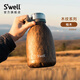 SWELL保溫杯男女高顏值不銹鋼水杯木紋系列保溫水杯保冷杯子辦公家用杯 戶外瓶1200ml