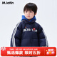 馬·拉?。∕.Latin）/童裝兒童羽絨服冬新款男小童運動團戶外風短款羽絨服 藏青 130 cm