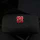 玲川琺瑯花朵小胸針 男女西服西裝領(lǐng)扣領(lǐng)針毛衣胸花配飾 金邊添喜紅