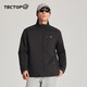 探拓（TECTOP）戶外棉服外套男保暖棉衣夾克風(fēng)衣 經(jīng)典黑 2XL