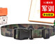 大輪車可調(diào)節(jié)中學(xué)小學(xué)生軍訓(xùn)腰帶男生女生高中迷彩褲帶皮帶兒童青少年用 3.2厘米寬迷彩軍綠 105cm 90-170斤用