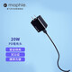 mophie充電器20w快充頭蘋(píng)果華為PD墻充頭iPhone13手機小巧便攜type-c快充充電器 黑色 PD 20w USB-C 充電器