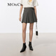 MO&Co.【UPF40+防曬涼感】夏高腰不規則半身裙摩安珂 深花灰色 M 165