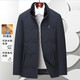夢(mèng)特嬌（MONTAGUT）冬季男士羽絨服可拆毛領(lǐng)獺兔毛內膽保暖防寒派克服外套 深藍 56 