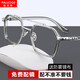 帕洛格（PALUOGE） 眼鏡近視男陳偉霆同款時(shí)尚復古雙梁眼鏡框防藍光輻射眼鏡架護目眼睛可配眼鏡防霧 灰銀框 單買(mǎi)0度防藍光輻射鏡片丨免費配鏡