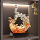 赟婭風生水起擺件輕奢玄關(guān)酒柜高檔裝飾品辦公桌招財工藝品喬遷禮物 風生水起-琥珀色