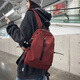 叢林?zhù)B新品輕便旅行包小背包女休閑書(shū)包小型雙肩包男學(xué)生上課iPad平板包 紅色小號【黑球】
