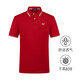 金利來(lái)GY男士冰感polo衫夏季珠地棉翻領(lǐng)短袖t恤 TSF0419-LA125  紅色 L