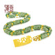 繩奇 黃金吊墜男 足金和田玉龍柱翡翠項(xiàng)鏈男士送男朋友生日禮物 【龍牌款】總金重約10g(50CM)