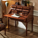 匠萊藝美式實(shí)木秘書(shū)桌歐式臥室鋼琴梳妝臺復古書(shū)桌一體翻蓋秘書(shū)柜化妝桌 美式實(shí)木書(shū)桌/97*56*114m