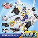 咖寶車(chē)神變形玩具汽車(chē)重工戰隊重裝巨人變形機器人兒童男孩玩具禮物卡寶 入門(mén)款-特警巨人