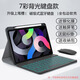 YLPPH適用蘋(píng)果ipad鍵盤(pán)保護(hù)套鼠標(biāo)套裝2025年ipad11/air7/10/9/8代24款air6/5/4平板殼 黑色保護(hù)套+背光鍵盤(pán)+鼠標(biāo)+鋼化膜【7件套】 iPad Air6/7代通用【1