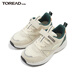 TOREAD kids探路者兒童運(yùn)動(dòng)鞋男女新品時(shí)尚舒適防滑耐磨都市百搭運(yùn)動(dòng)鞋跑步鞋 米色森林綠 -密網(wǎng)款 32