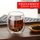 小雨點(diǎn)玻璃茶杯雙層玻璃杯時(shí)尚水杯子咖啡杯辦公杯牛奶花茶果茶杯 Q杯大號(hào)一只裝
