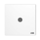 ABB開關(guān)插座面板86型一位有線TV電視插座盈致系列白色CA301